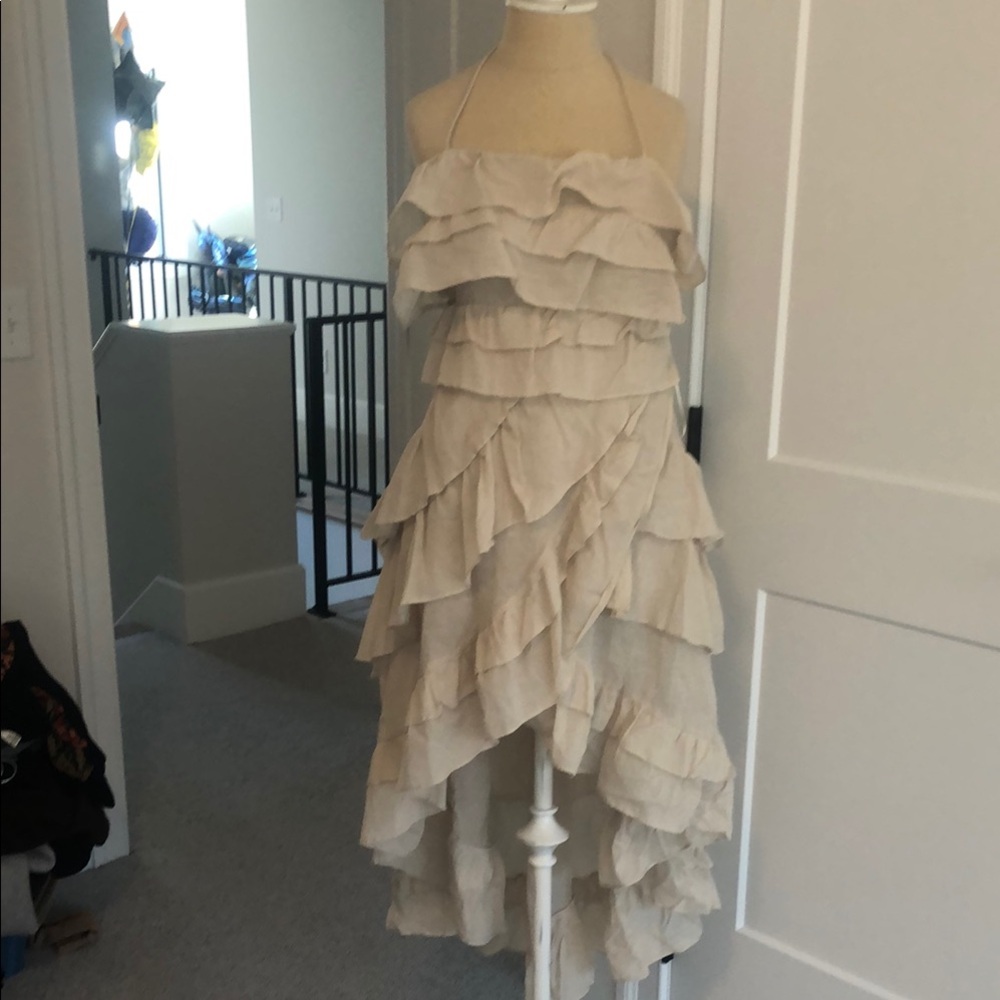 Mable Ruffle Layered High-Low Dress